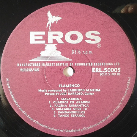 José Barroso : Flamenco (LP, Album, Mono)