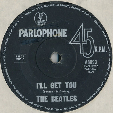 The Beatles : She Loves You (7", Single, RE)