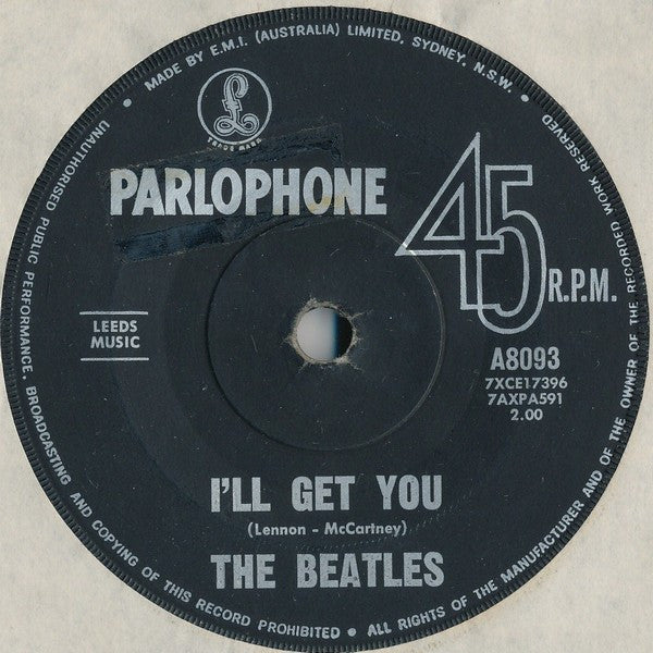 The Beatles : She Loves You (7", Single, RE)