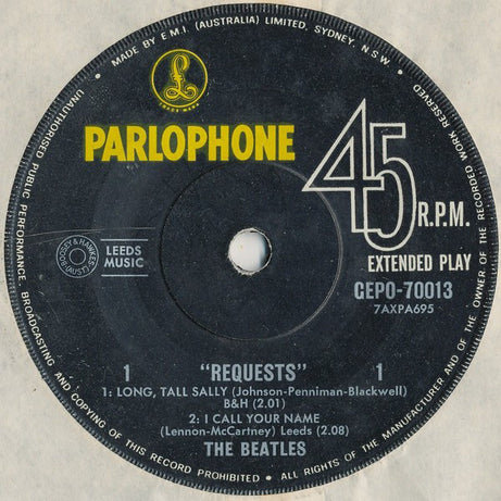 The Beatles : Requests (7", EP)