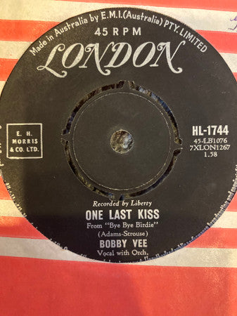 Bobby Vee : One Last Kiss (7", Single)
