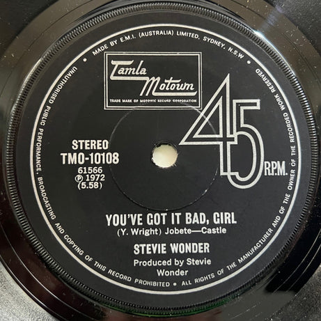 Stevie Wonder : Superstition (7", Single)