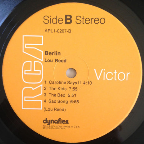 Lou Reed : Berlin (LP, Album, Hol)