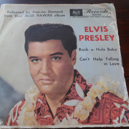 Elvis Presley : Can't Help Falling In Love / Rock-A-Hula Baby (7", Single, 3 P)