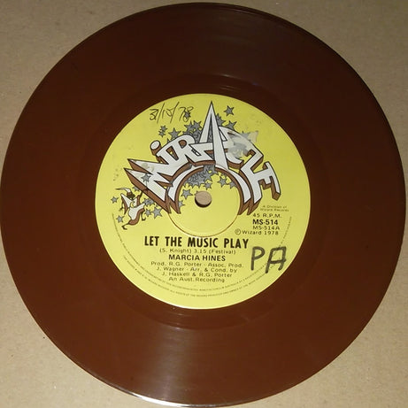 Marcia Hines : Let The Music Play (7", Single, Ltd, Bro)