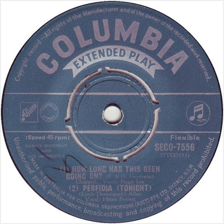 Benny Goodman And His Orchestra : Let's Dance (Theme Song) (7", EP)