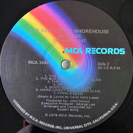 Original Cast* : The Best Little Whorehouse In Texas (LP, Album, Gat)