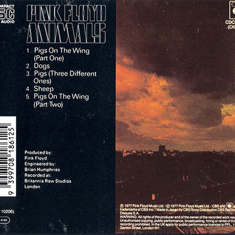 Pink Floyd : Animals (CD, Album, RE)