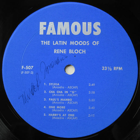 Rene Bloch : The Latin Moods Of Rene Block (LP, Album)
