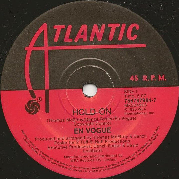 En Vogue : Hold On (7", Single)