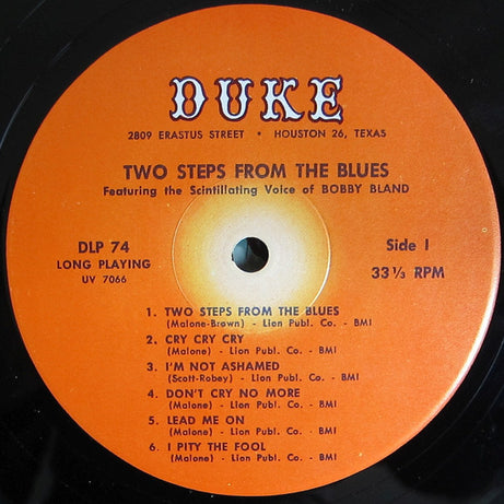 Bobby Bland : Two Steps From The Blues (LP, Album, Mono, RP)