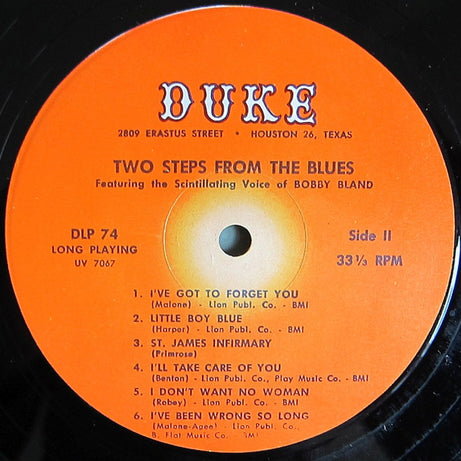 Bobby Bland : Two Steps From The Blues (LP, Album, Mono, RP)
