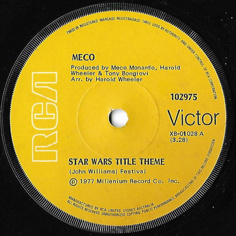 Meco* : Star Wars Title Theme (7", Single)