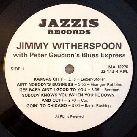 Jimmy Witherspoon With Peter Gaudion's Blues Express : Spoon In Australia (LP, Album)