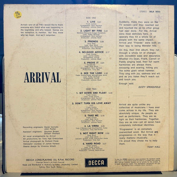 Arrival (2) : Arrival (LP, Album)