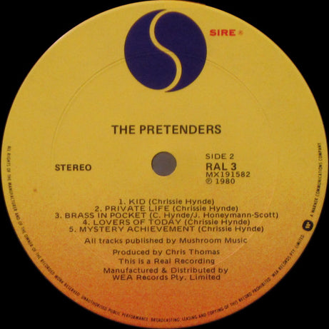 The Pretenders : Pretenders (LP, Album)