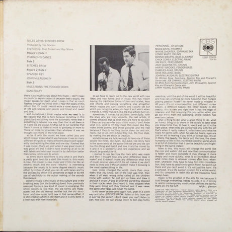 Miles Davis : Bitches Brew (2xLP, Album, Gat)