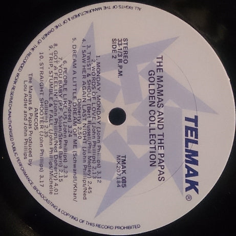 The Mamas & The Papas : Golden Collection (LP, Comp)