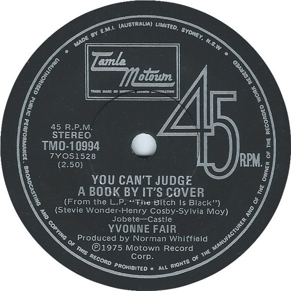 Yvonne Fair : It Should Have Been Me (7", Single)