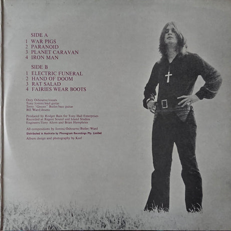 Black Sabbath : Paranoid (LP, Album, RE, Gat)