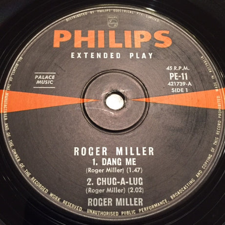 Roger Miller : Roger Miller (7", EP)
