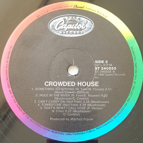 Crowded House : Crowded House (LP, Album)