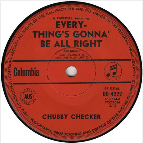 Chubby Checker : Let's Twist Again (7", Single)