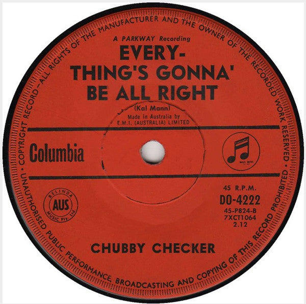 Chubby Checker : Let's Twist Again (7", Single)