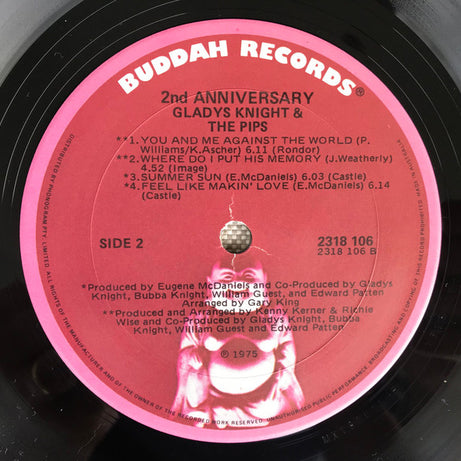 Gladys Knight And The Pips : 2nd Anniversary (LP, Album)