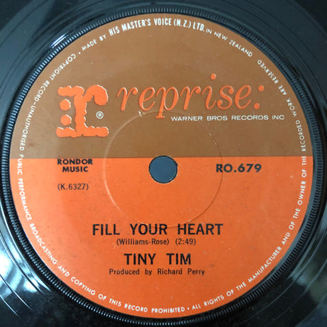 Tiny Tim : Tip-Toe Thru' The Tulips With Me (7", Single)