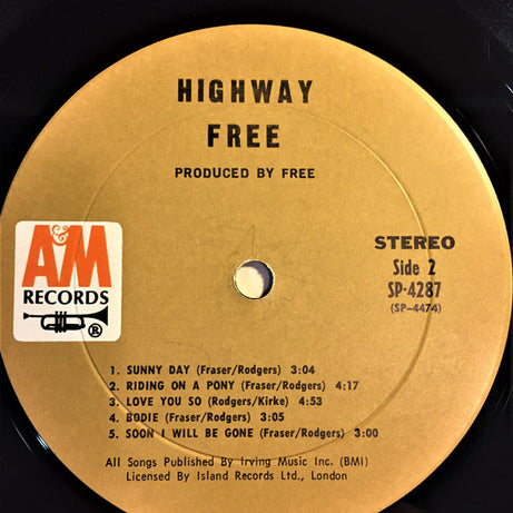 Free : Highway (LP, Album, Pit)