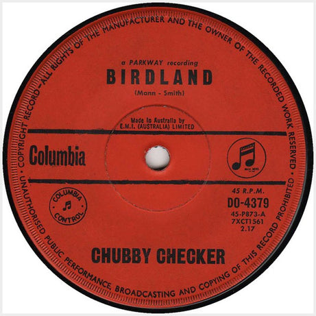 Chubby Checker : Birdland  (7", Single)