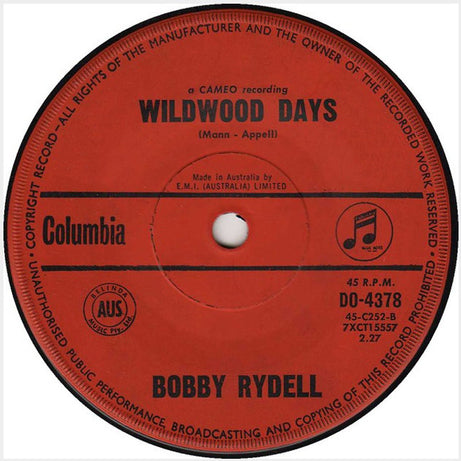 Bobby Rydell : Will You Be My Baby (7", Single)