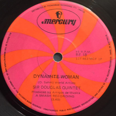 Sir Douglas Quintet : Dynamite Woman (7", Single)