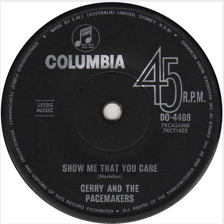 Gerry And The Pacemakers* : Don't Let The Sun Catch You Crying (7", Single, Mono)