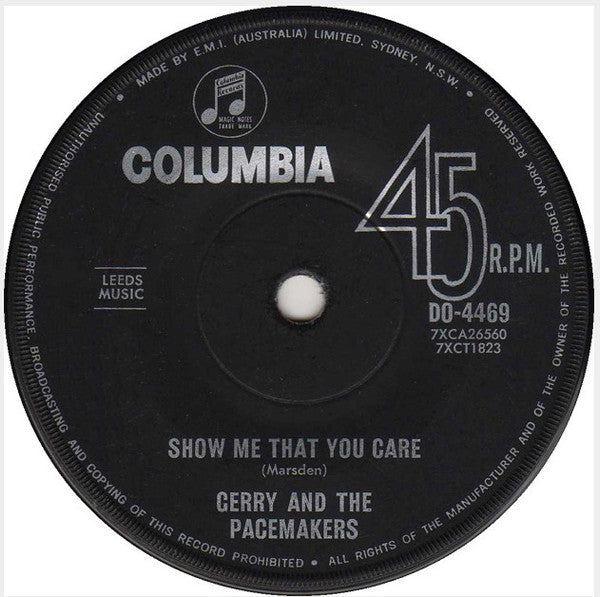 Gerry And The Pacemakers* : Don't Let The Sun Catch You Crying (7", Single, Mono)