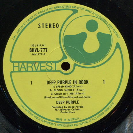 Deep Purple : In Rock (LP, Album)