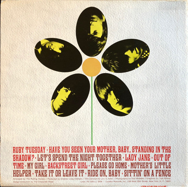 The Rolling Stones : Flowers (LP, Comp, RE, Wad)