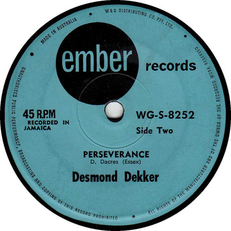 Desmond Dekker : You Can Get It If You Really Want / Perseverance (7")