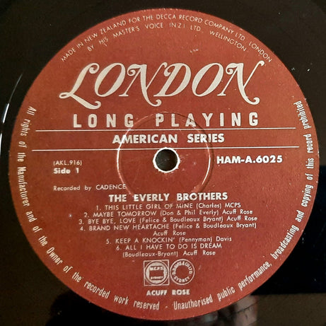 Everly Brothers : The Everly Brothers (LP, Album, Mono)