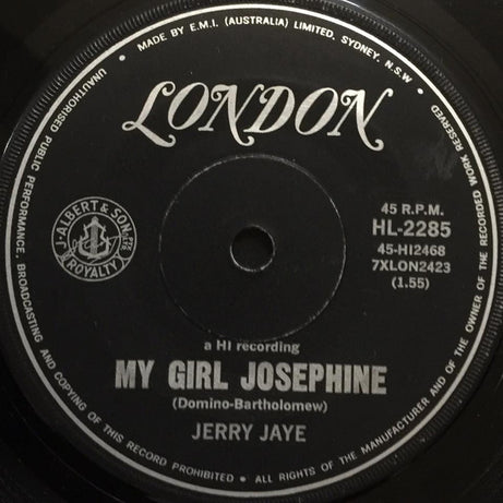 Jerry Jaye : My Girl Josephine (7")
