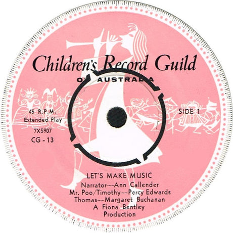 Ann Callender : Let's Make Music (7", Mono, Club)