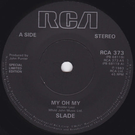 Slade : My Oh My (7", Ltd, Dam)