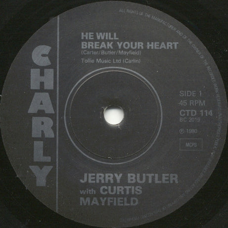 Jerry Butler : He Will Break Your Heart / I Stand Accused / Make It Easy On Yourself (7", Comp)