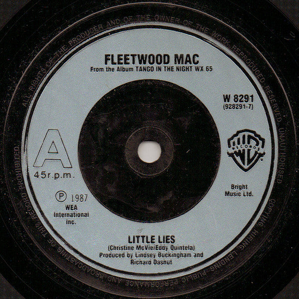Fleetwood Mac : Little Lies (7", Single, Pal)