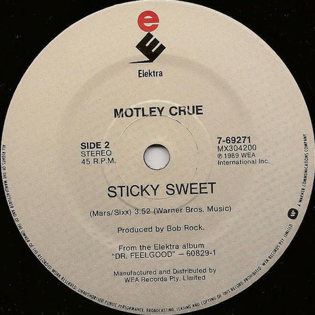 Mötley Crüe : Dr. Feelgood (7", Single)