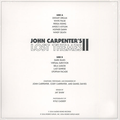 John Carpenter : Lost Themes II (LP, Album)