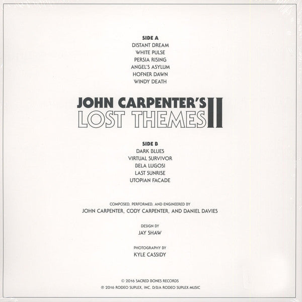 John Carpenter : Lost Themes II (LP, Album)