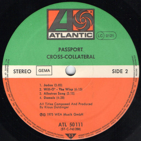 Passport (2) : Cross-Collateral (LP, Album, RE)
