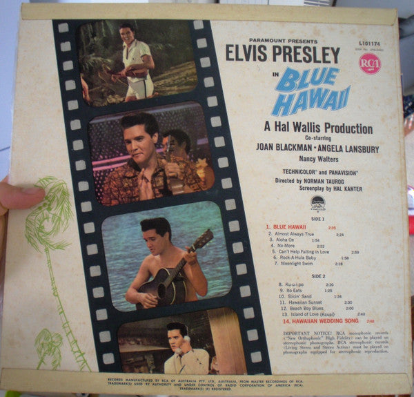 Elvis Presley : Blue Hawaii (LP, Album, Mono)